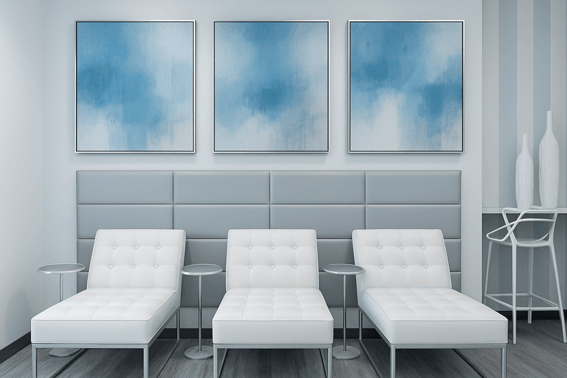 Relaxation area with amenities